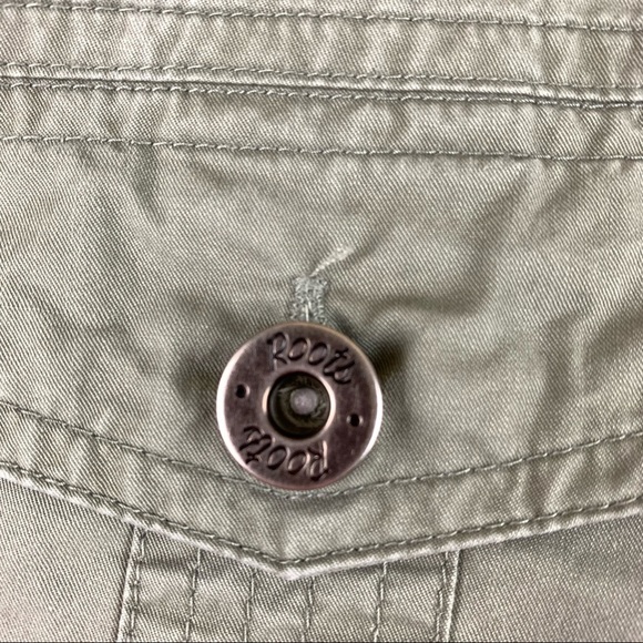 ROOTS 73 Green Cargo Capris size 4 - Picture 7 of 11